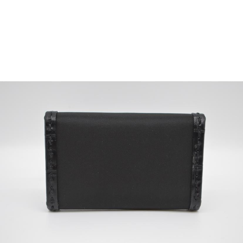 PRADA プラダ/テスートクロコエンボスレザーキーケース6/ネロ/1M0222//SAランク/89
