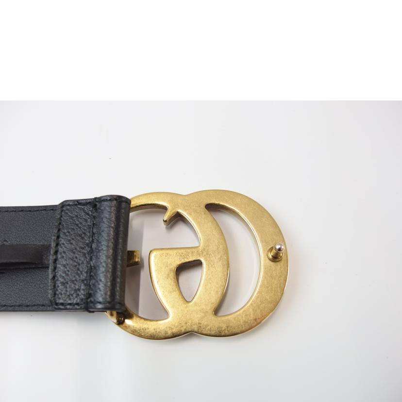 GUCCI グッチ/ダブルGバックルレザーベルト/最大約85cm/406831//493949/Aランク/83
