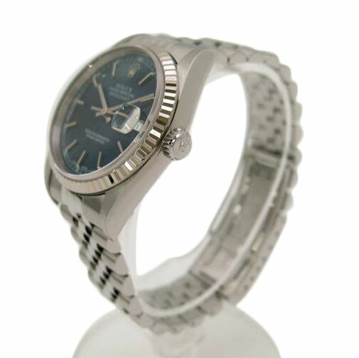 ROLEX ロレックス 腕時計 自動巻き 2000年頃製造 新品仕上済 ステンレス K18WG メンズ/デイトジャスト・SS×WG/ネイビー/P番/16234//P953933(2000)/Aランク/69