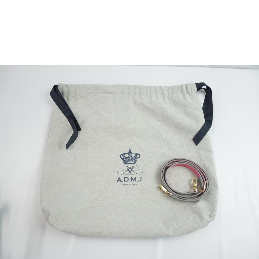 ADMJ エーディーエムジェー/ADMJ 2wayハンドバッグ グレー//SAランク/83