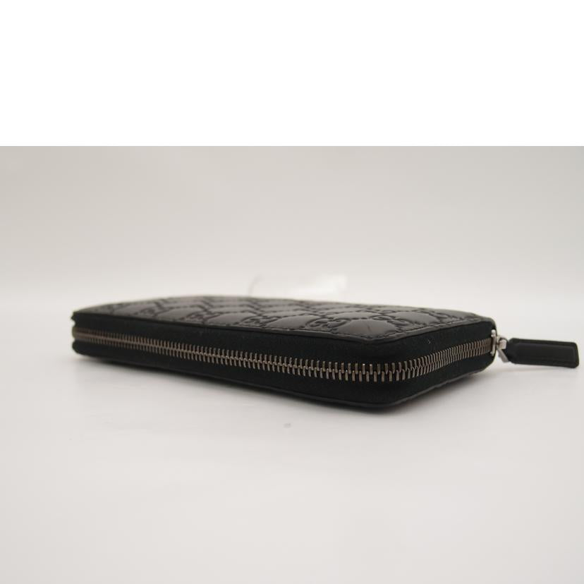 GUCCI グッチ 長財布 ラウンドファスナー 黒 メンズ レディース/アヴェル・シグネチャーレザー・ラウンドジップ長財布/307987//525040/Aランク/69