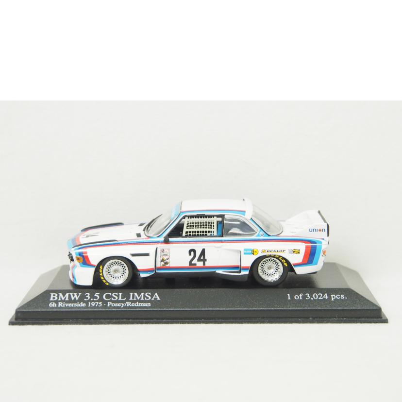 MINICHAMPS ミニチャンプス/BMW 3.5 CSL IMSA Riverside 6 Hour 1975 Stuck/Posey ミニカー/752974//ABランク/78