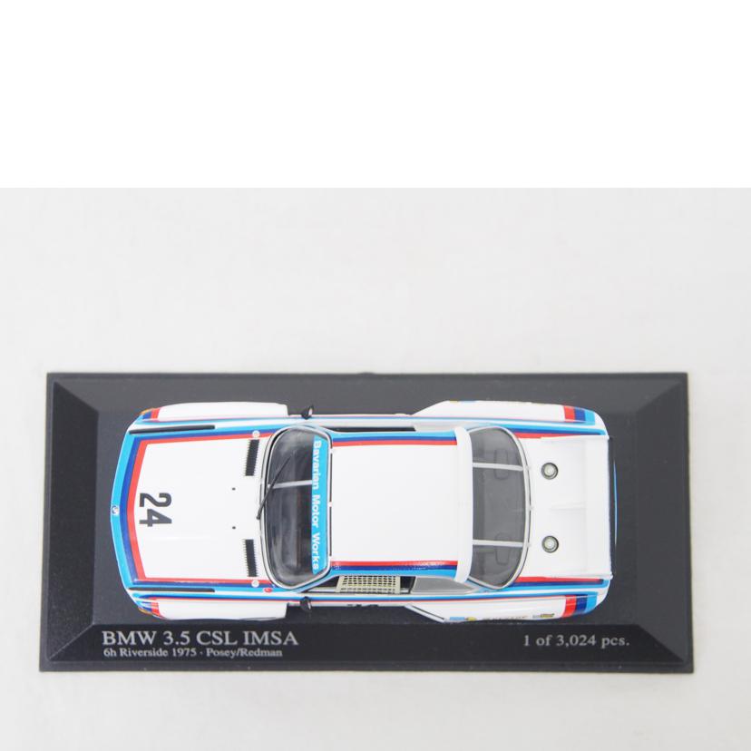 MINICHAMPS ミニチャンプス/BMW 3.5 CSL IMSA Riverside 6 Hour 1975 Stuck/Posey ミニカー/752974//ABランク/78