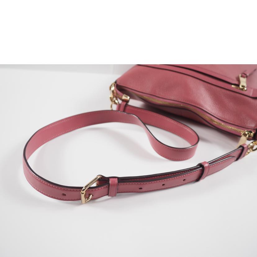 COACH コーチ/クロスボディバッグ/メイファイル ペブルドレザー/ダークピンク/F34823//ABランク/79