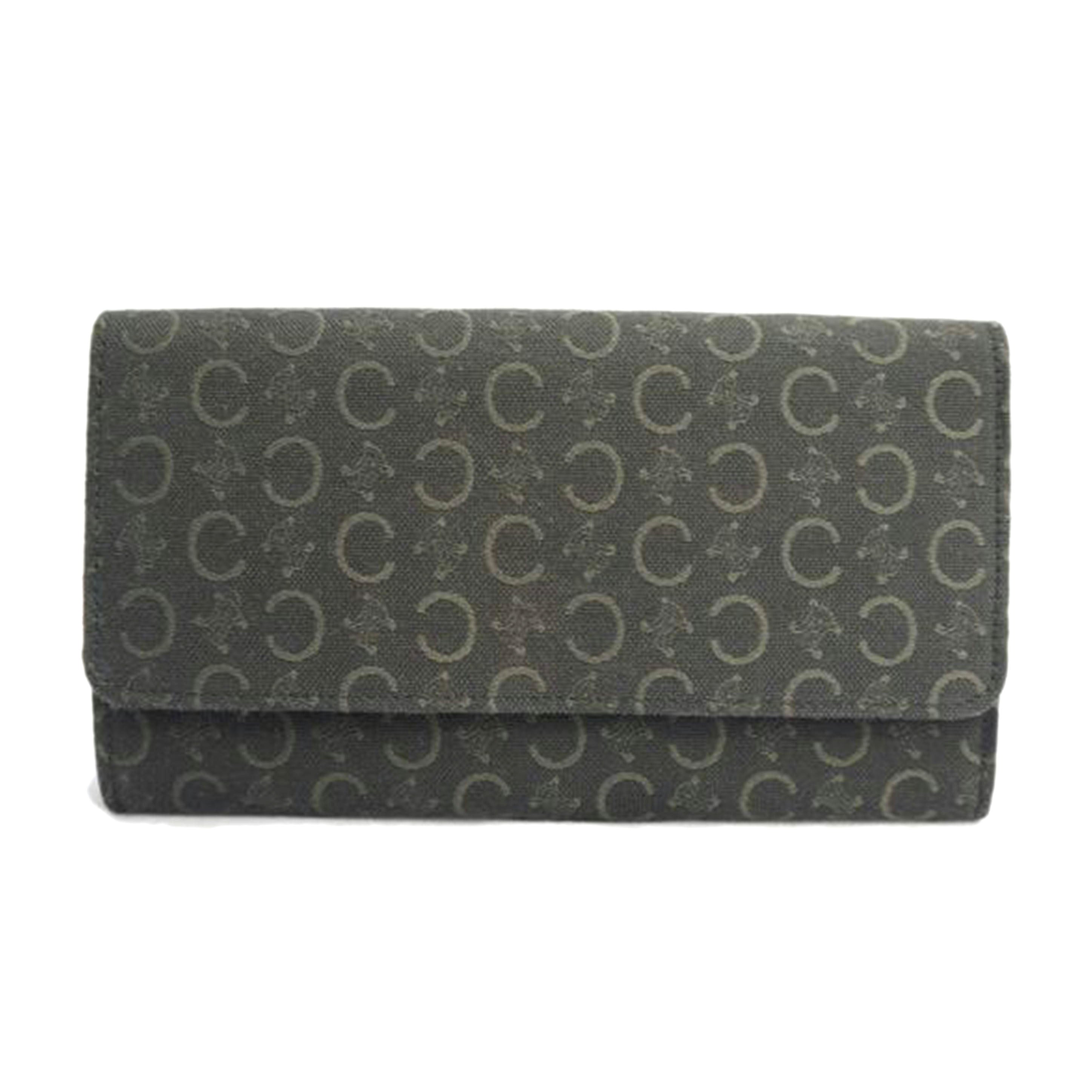 CELINE セリーヌ/Cマカダムジャガード 長財布 DBR//ABランク/07