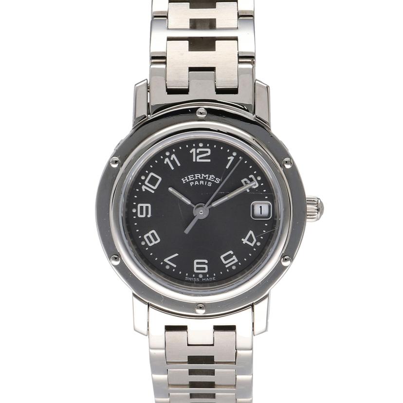 HERMES エルメス/クリッパー・グレー/レディース/クオーツ/CL4.210//137****/ABランク/75