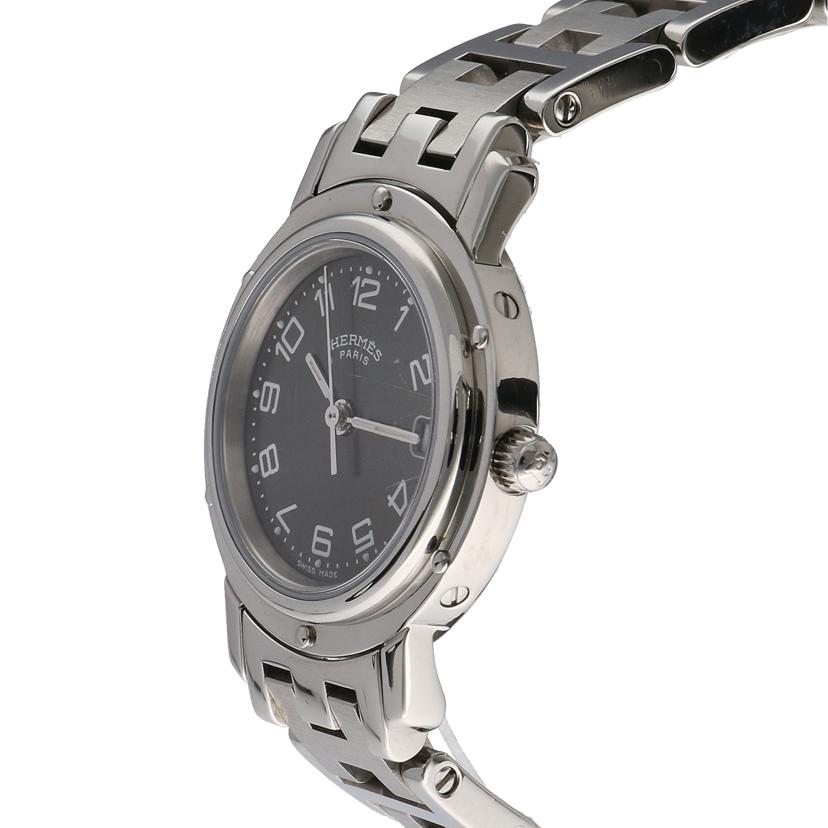 HERMES エルメス/クリッパー・グレー/レディース/クオーツ/CL4.210//137****/ABランク/75