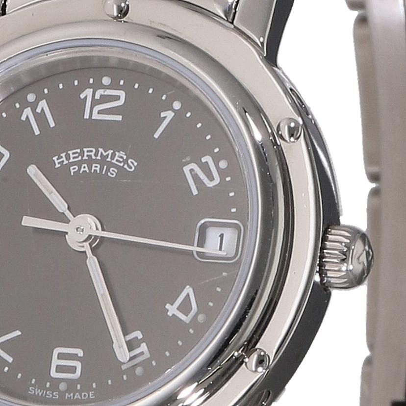 HERMES エルメス/クリッパー・グレー/レディース/クオーツ/CL4.210//137****/ABランク/75