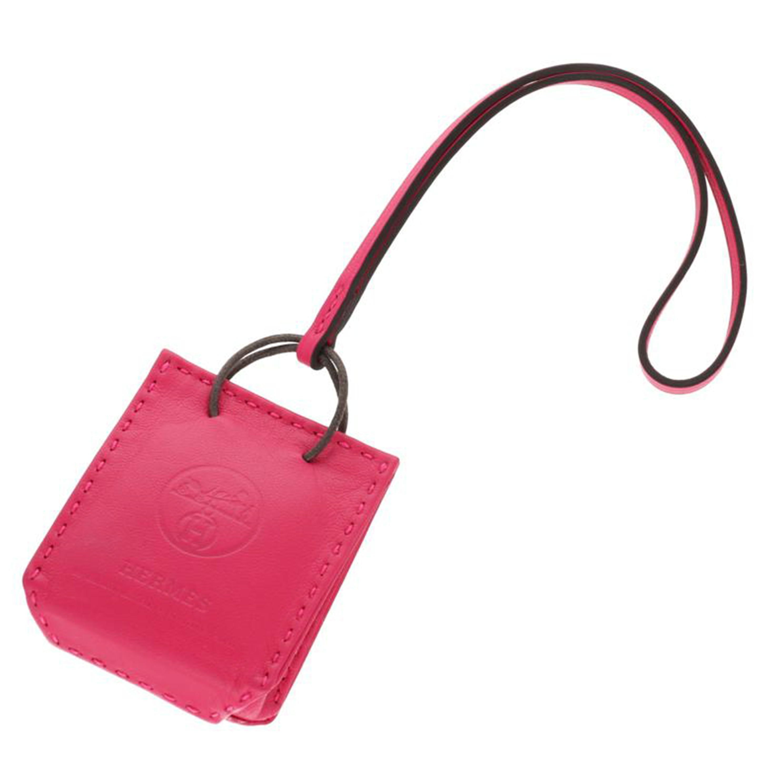 HERMES エルメス/サックオランジュ/ヴォースイフト/ショッパー型バックチャーム//ABランク/75