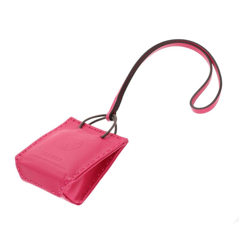 HERMES エルメス/サックオランジュ/ヴォースイフト/ショッパー型バックチャーム//ABランク/75