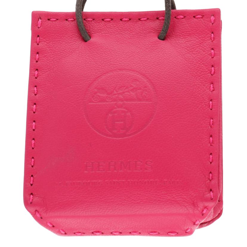 HERMES エルメス/サックオランジュ/ヴォースイフト/ショッパー型バックチャーム//ABランク/75