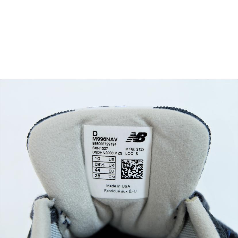 ニューバランス/NEW BALANCE M996NAV/M996NAV//Cランク/71