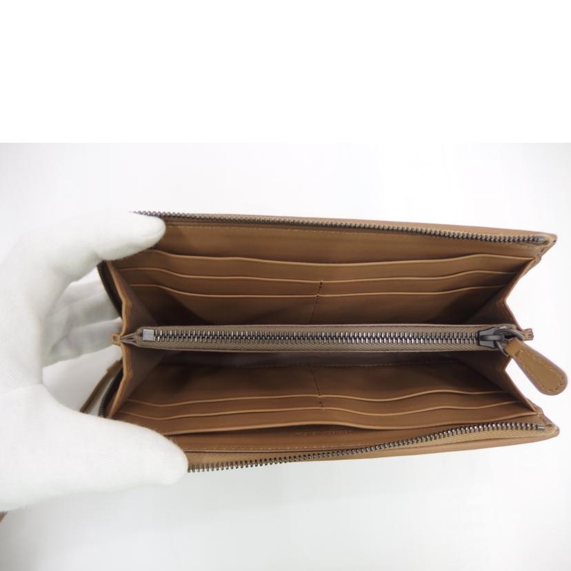 BOTTEGA ボッテガ/イントレチャートL字ファスナー/ベージュ//P01123935X/Aランク/82