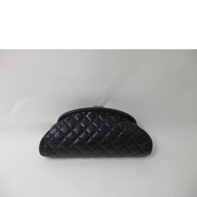 CHANEL シャネル/キャビアスキンココマーククラッチバッグ/シルバー金具//11571606/ABランク/84