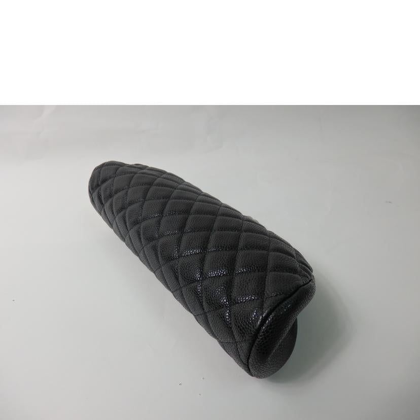 CHANEL シャネル/キャビアスキンココマーククラッチバッグ/シルバー金具//11571606/ABランク/84