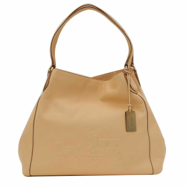 COACH コーチ ショルダー 肩掛け 薄いオレンジ レディース/エンボスドホースアンドキャリッジイージートート/ライトオレンジ/33728//J1420/Aランク/69