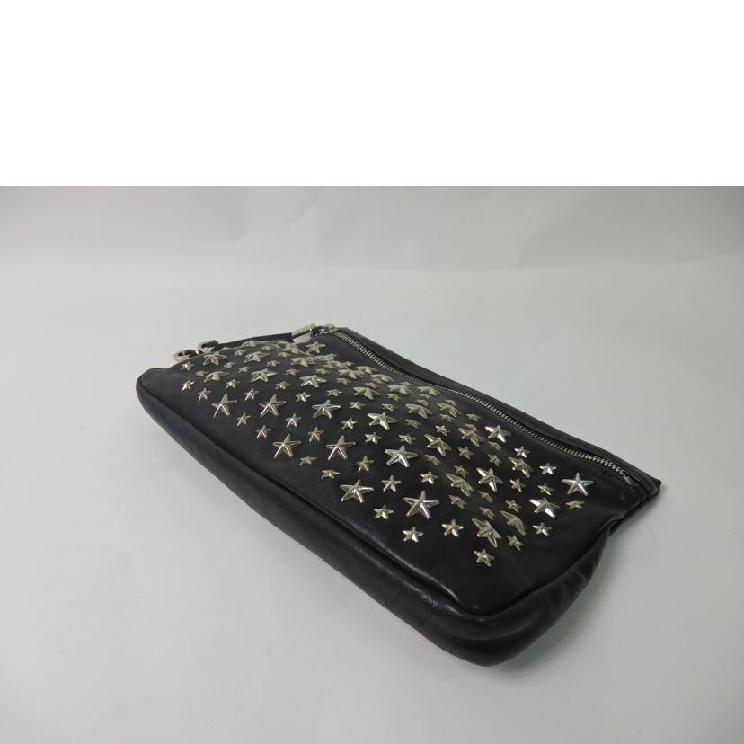 JIMMY CHOO ジミーチュウ/スタースタッズセカンドバッグ/黒//5R8C71/ABランク/84