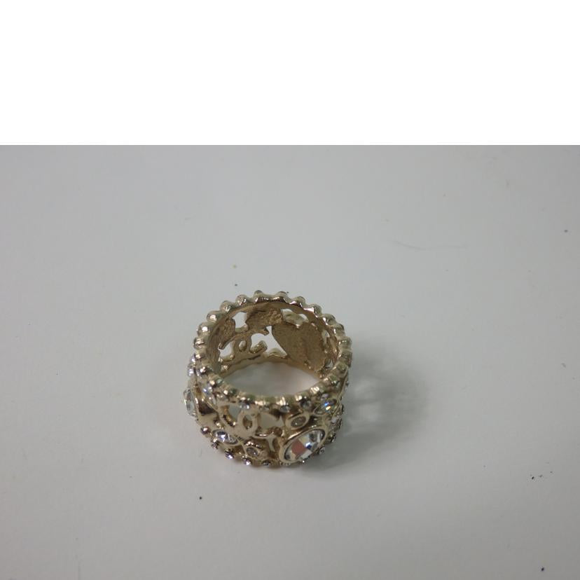 CHANEL シャネル/ラインストーンココマークリング#11.5//09 A/Aランク/84