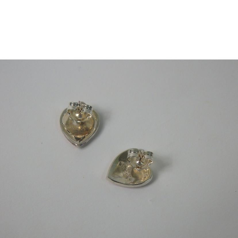 GUCCI グッチ/インターロッキングシルバーハートピアス/SV925//Aランク/84