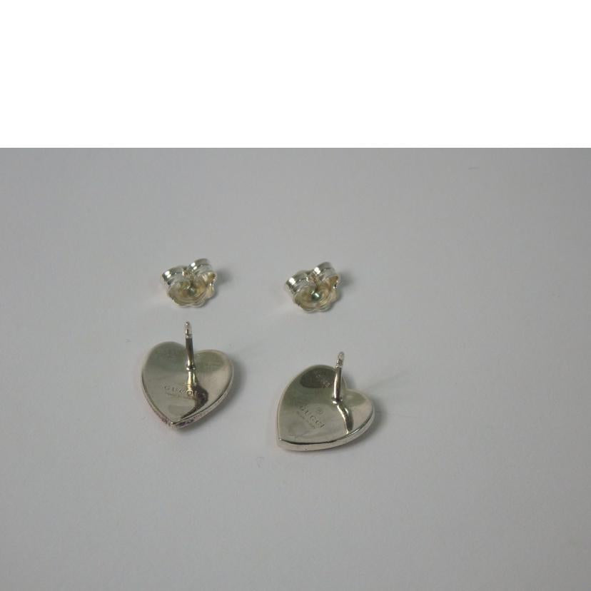 GUCCI グッチ/インターロッキングシルバーハートピアス/SV925//Aランク/84