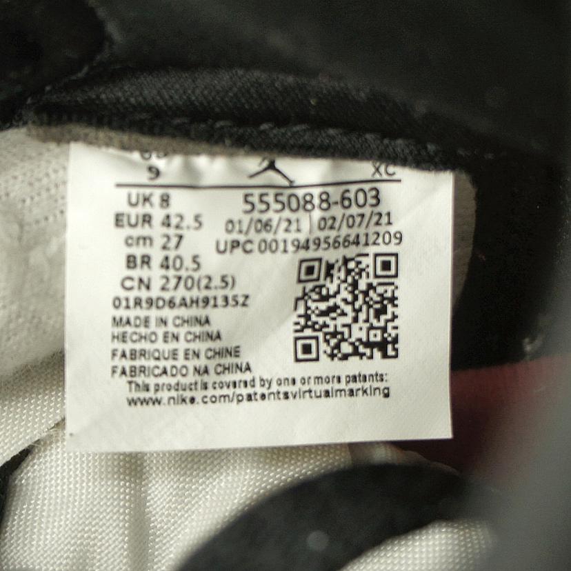 NIKE ナイキ/AIR JORDAN 1 RETRO HIGH OG/555088-603//Aランク/06