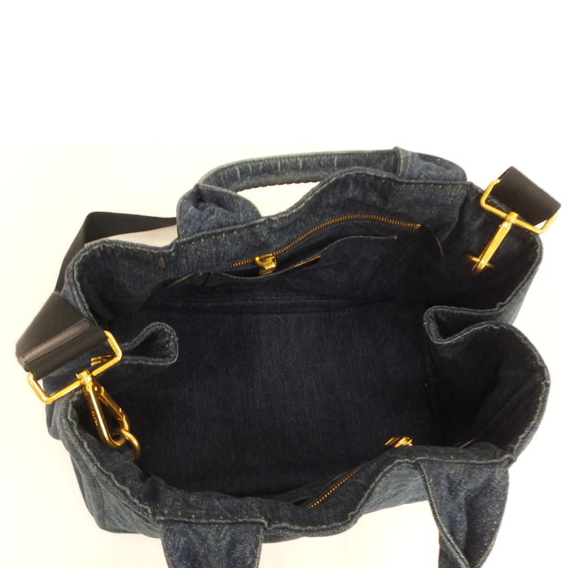 PRADA プラダ/カナパ2wayトート/デニム/B2642B//Bランク/82