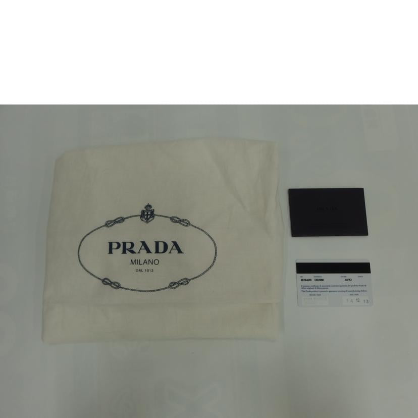 PRADA プラダ/カナパ2wayトート/デニム/B2642B//Bランク/82