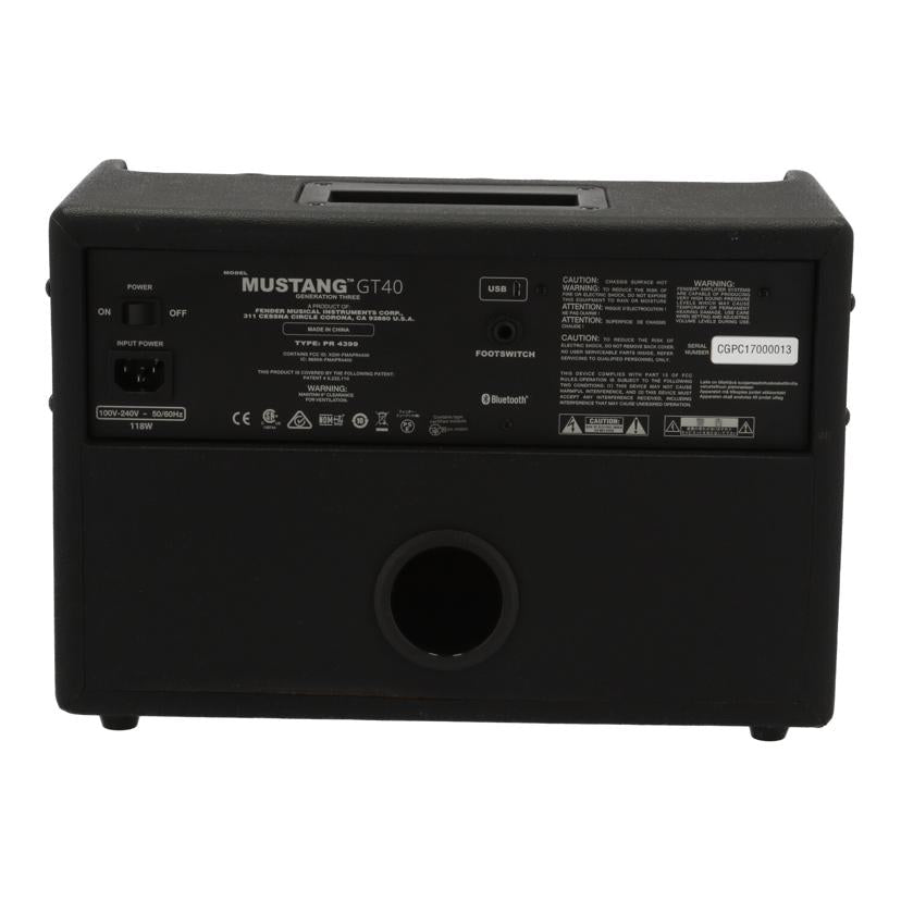 FENDER フェンダー/ギターアンプ/MUSTANG GT40//CGPC17000013/Bランク/67