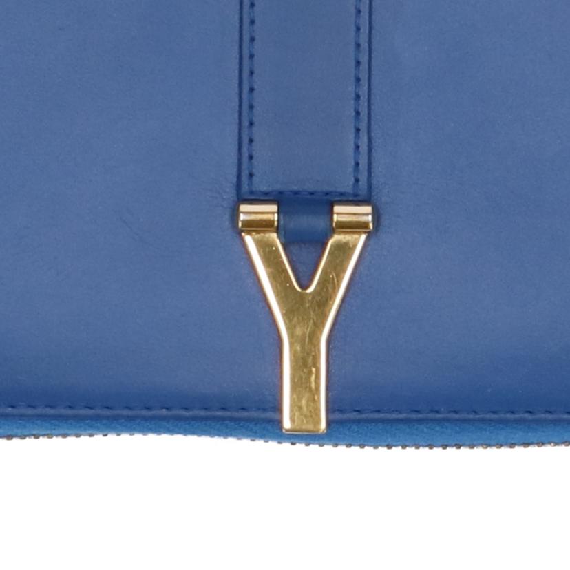 SAINT LAURENT SAINT LAURENT/ Yラインラウンドジップロングウォレット/314991//CFP.1013/ABランク/75