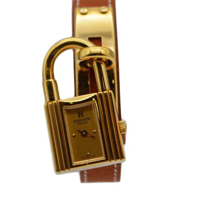 HERMES エルメス/ケリーウォッチGPブラウン/KE1.201 //H□刻印/ABランク/89