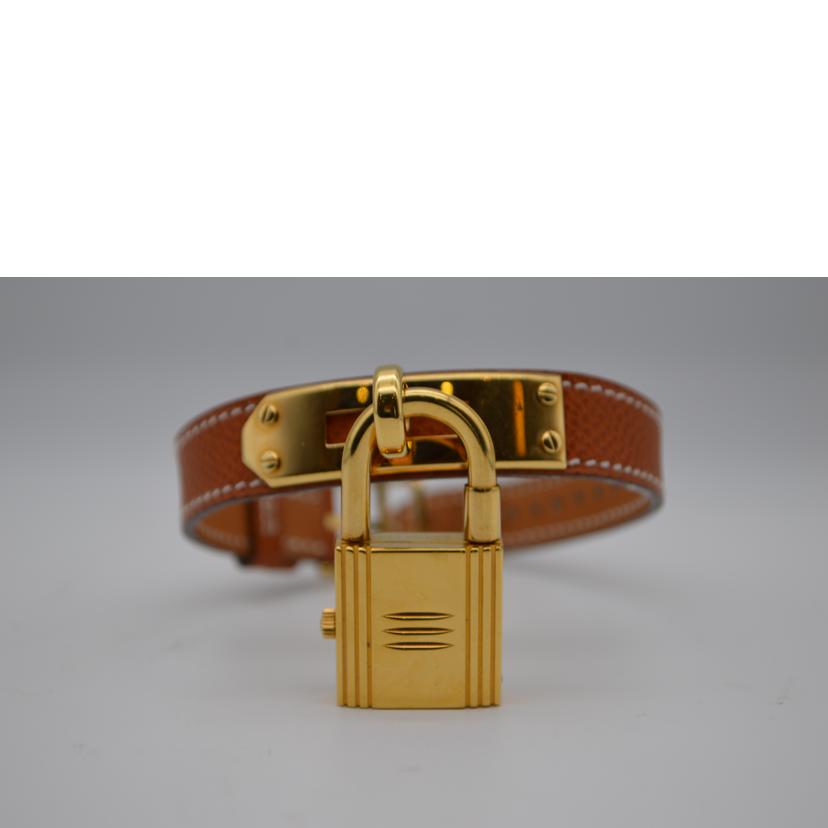 HERMES エルメス/ケリーウォッチGPブラウン/KE1.201 //H□刻印/ABランク/89