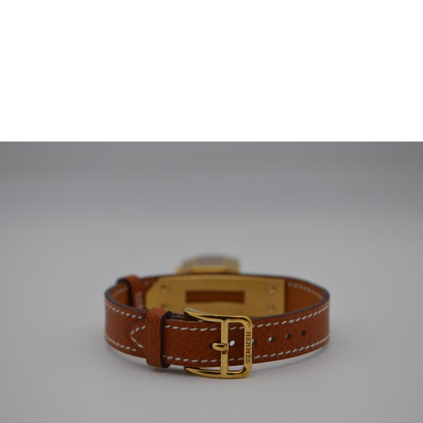 HERMES エルメス/ケリーウォッチGPブラウン/KE1.201 //H□刻印/ABランク/89