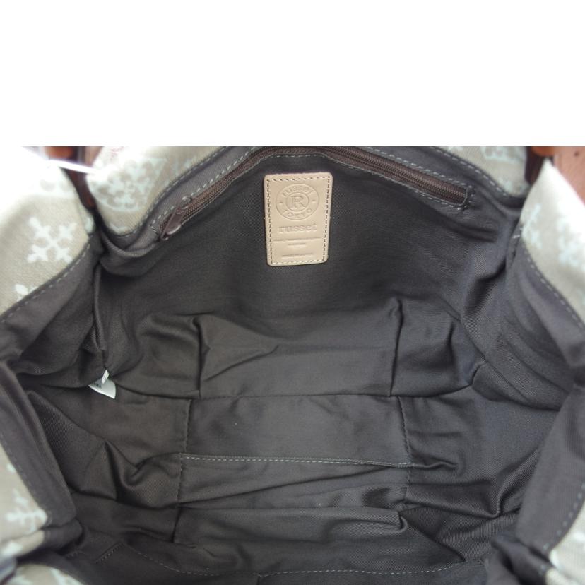 russet ラシット/ラシット コットンジャガードトートバッグ ベージュ//SAランク/83