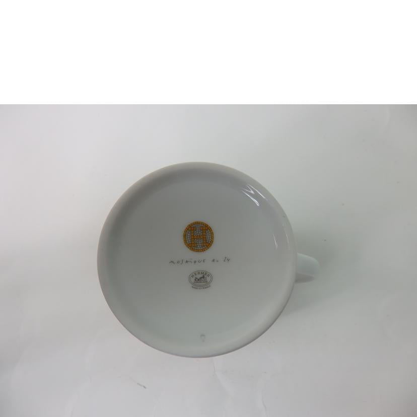 HERMES エルメス/ヴァンキャトル/モザイク柄/マグカップ//SAランク/84