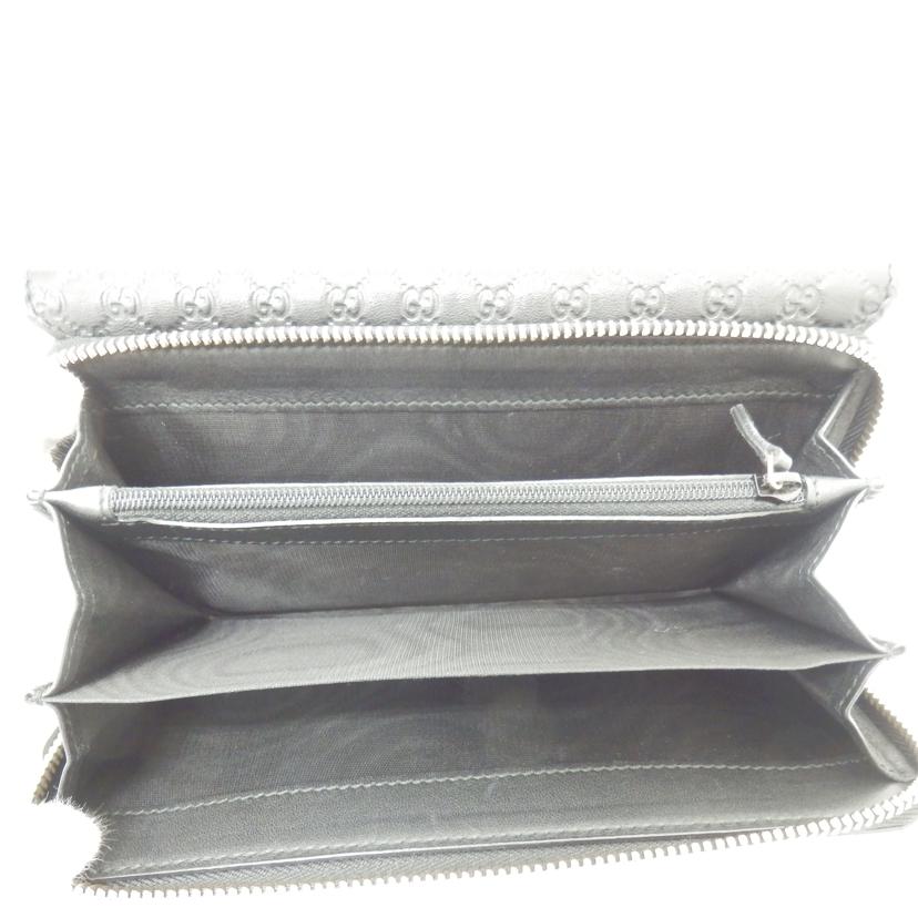 GUCCI グッチ/グッチシマラウンドファスナー長財布/449364//496085/Bランク/88