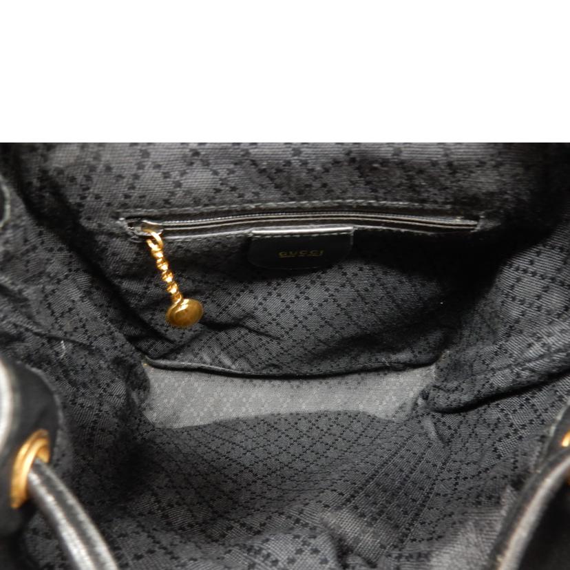 GUCCI グッチ/バンブー/レザーリュック/ブラック/003 2034 0030//Bランク/02