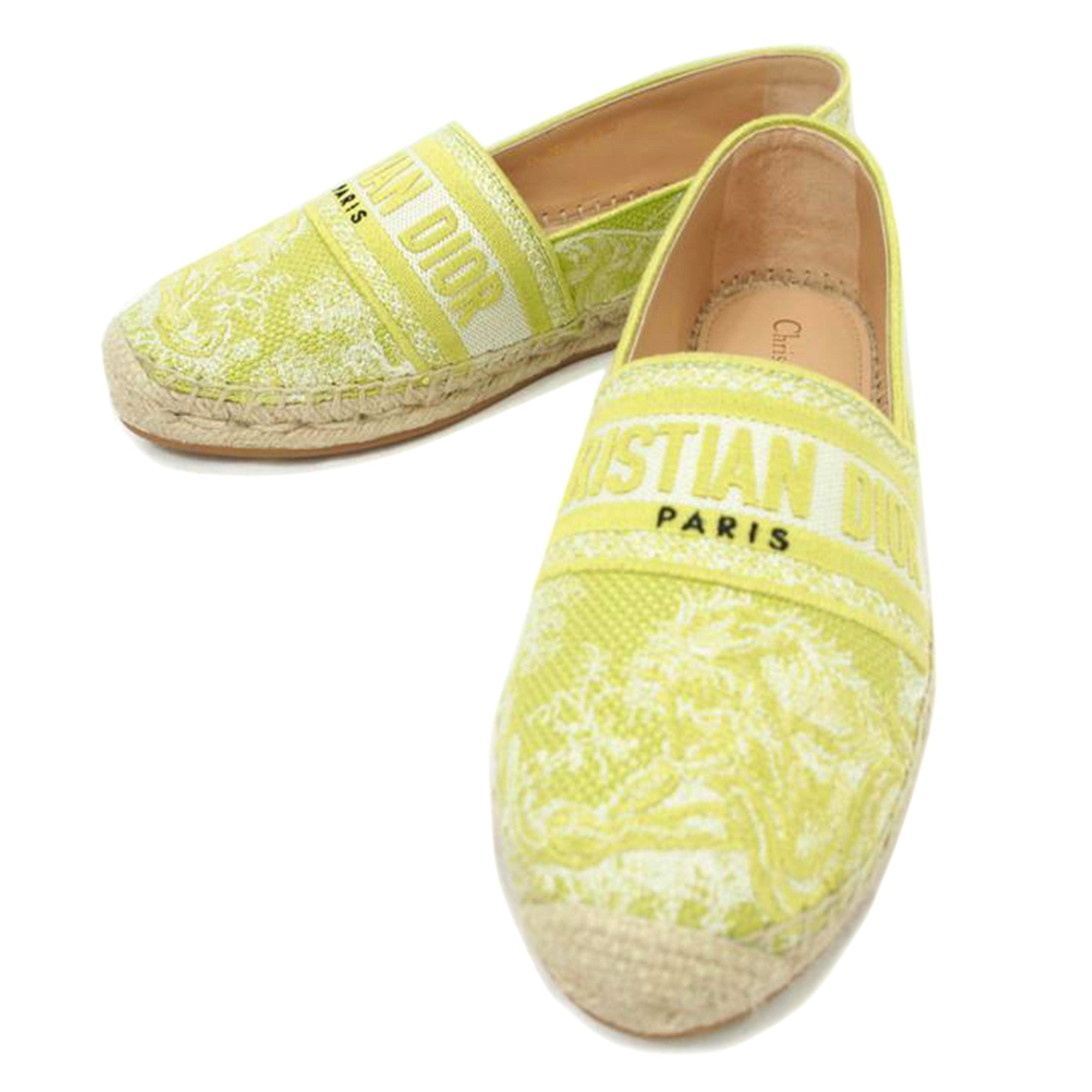 Dior ディオール/エスパドリーユ/GRANVILLE/ライムグリーン//SAランク/78