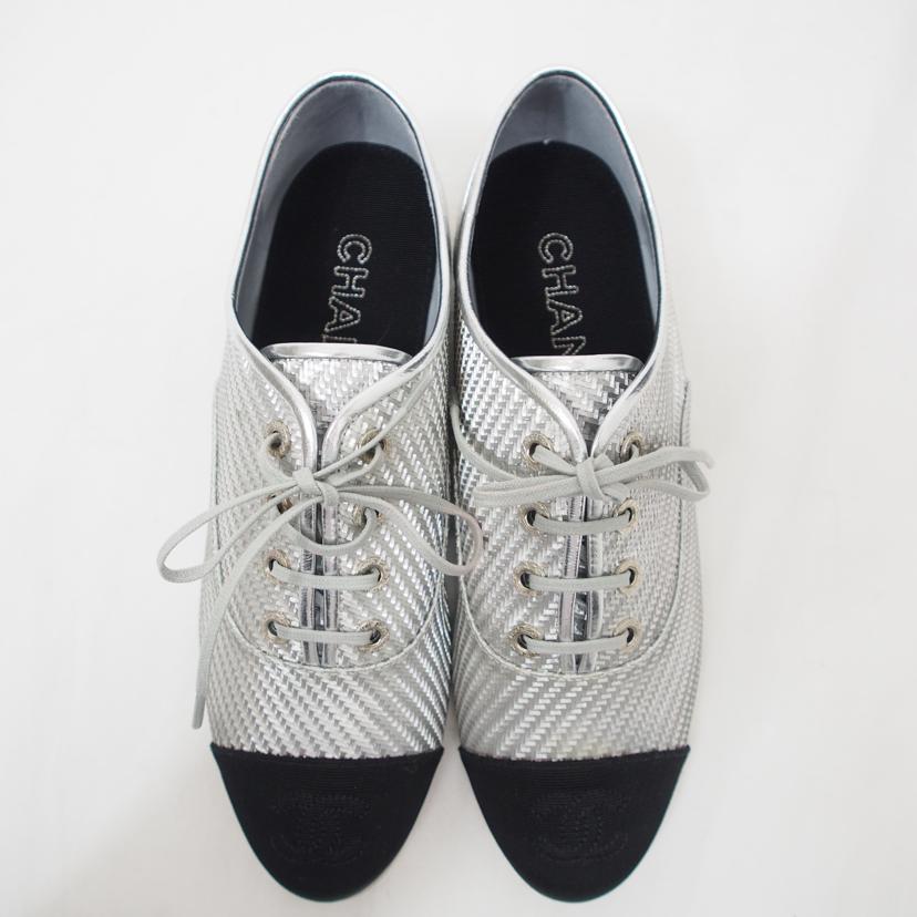 CHANEL/ココマークレースアップシューズ/グログラン/G32843//SAランク/78