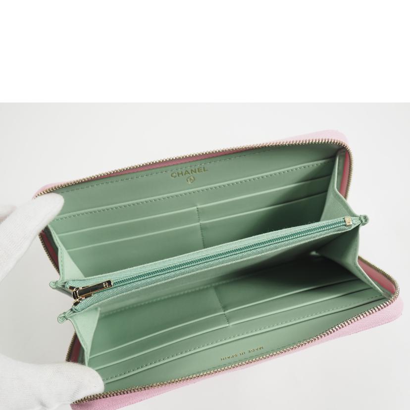 CHANEL シャネル/マトラッセ キャビアスキン ロングウォレット//X4448029/SAランク/79