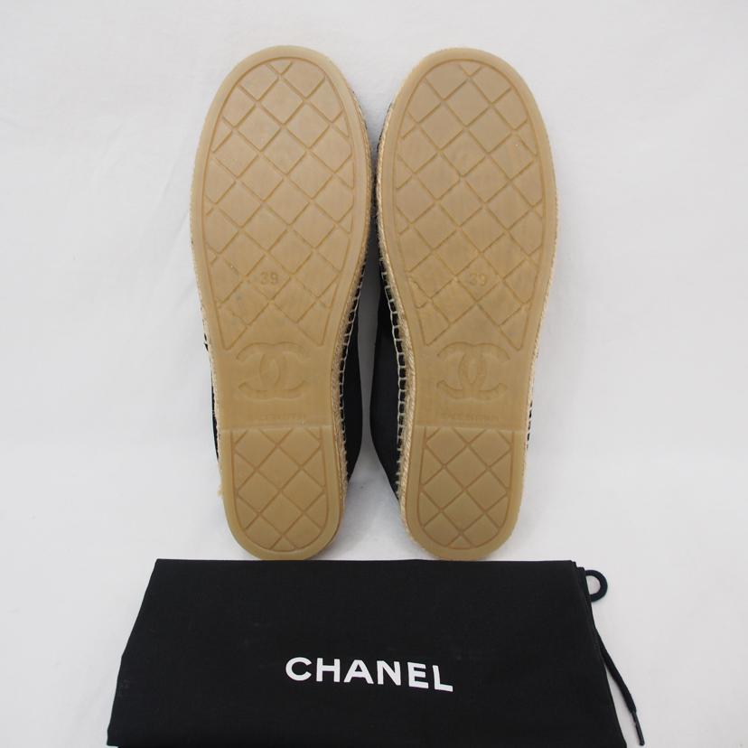 CHANEL/スリッポン/エスパドリーユ/ブラック/BG34012//SAランク/78