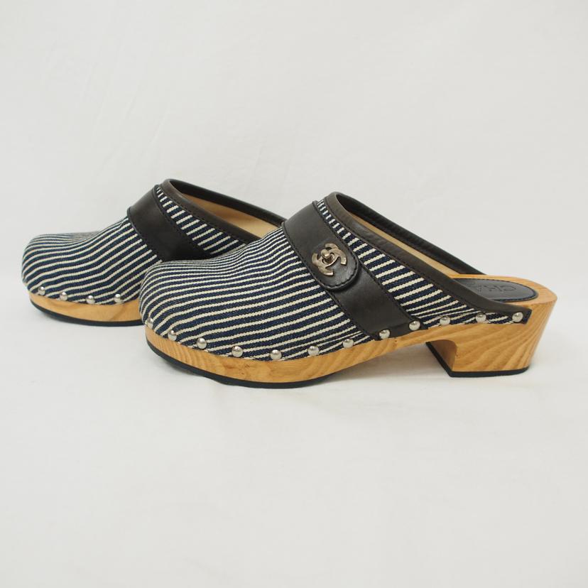 CHANEL/ターンロック付サボサンダル/G29516//Bランク/78