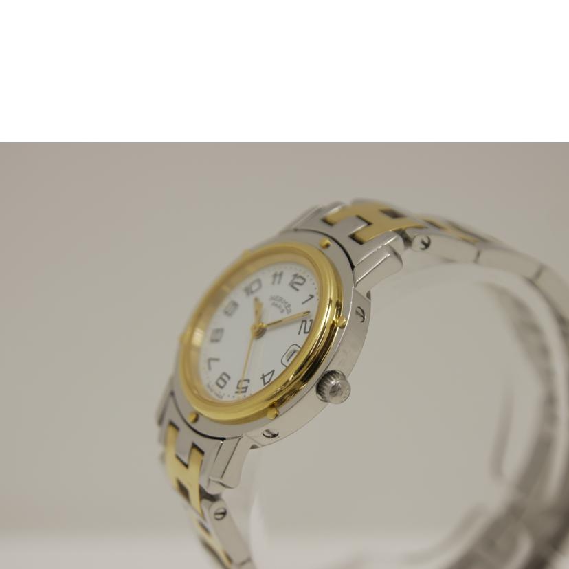 HERMES エルメス/クリッパー・ホワイト/レディース/クオーツ/CL4.220//1132776/ABランク/75