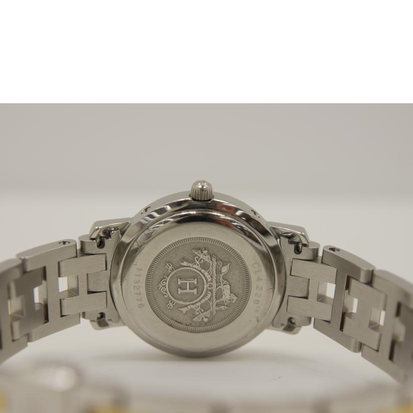 HERMES エルメス/クリッパー・ホワイト/レディース/クオーツ/CL4.220//1132776/ABランク/75