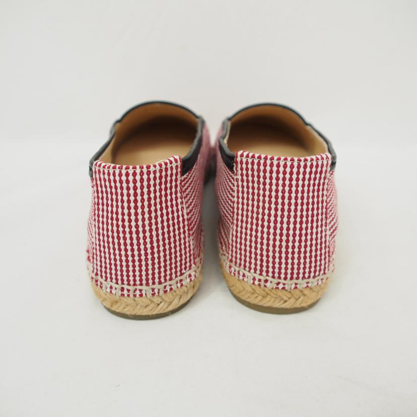 CHANEL/ココマークスリッポン/エスパドリーユ/ブラック×レッド/G33318//Aランク/78