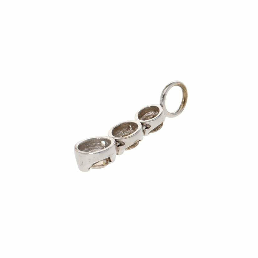 K18WG/K18WGダイヤペンダントトップ0.5/1.5//0.5/Aランク/75