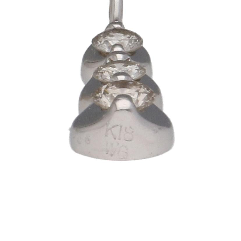 K18WG/K18WGダイヤペンダントトップ0.5/1.5//0.5/Aランク/75