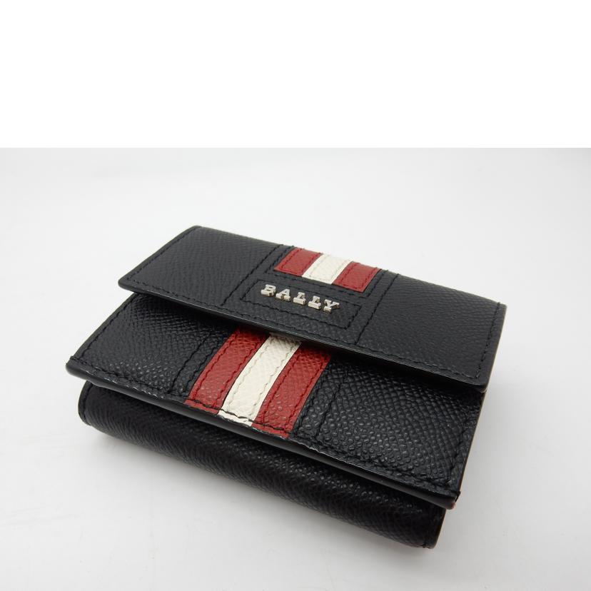 BALLY バリー/ストライプ柄ハンドウォレット/レザー・ブラック//SAランク/02