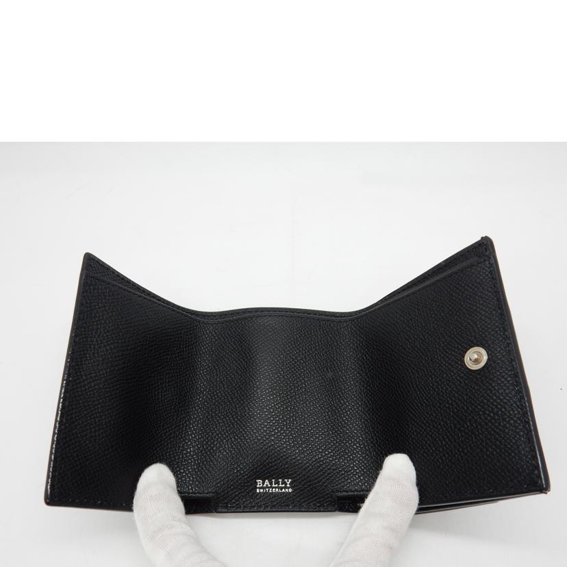 BALLY バリー/ストライプ柄ハンドウォレット/レザー・ブラック//SAランク/02
