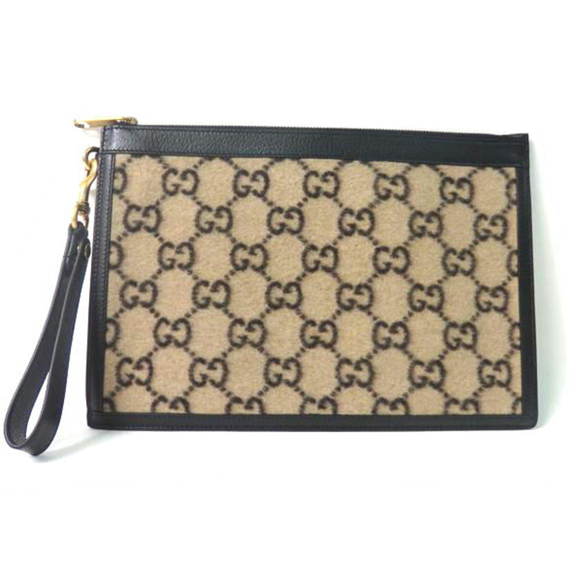 GUCCI グッチ/GGウールクラッチバッグ/ポーチ/597627//562600/SAランク/84