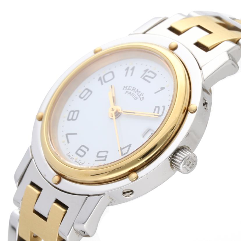 HERMES エルメス/クリッパー・ホワイト/レディース/クオーツ/CL3.240//934985/Aランク/75